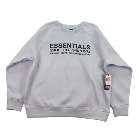 Drill Essentials Ballad Blue Logo Crewneck Sweatshirt Medium NWT - Picture 14 of 16